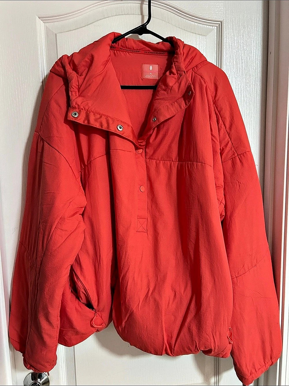 FP Movement Pippa Packable Pullover Red Utility Jacket XL